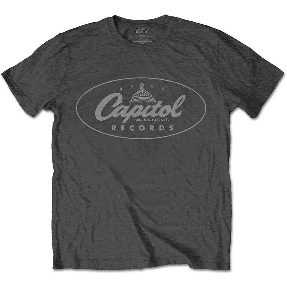 Capitol Records - Logo Heren Tshirt - Grijs